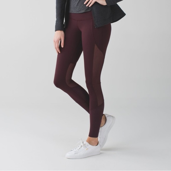 Lululemon Barre Star full length mesh leggings- size 4 - Picture 4 of 12